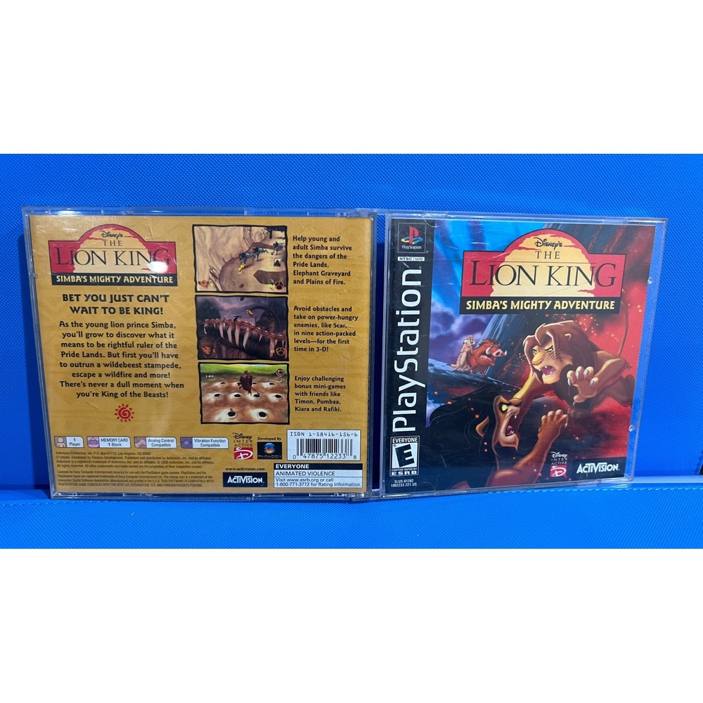 Disney's The Lion King Simba's Mighty Adventure Sony PlayStation PS1 SLUS-01282